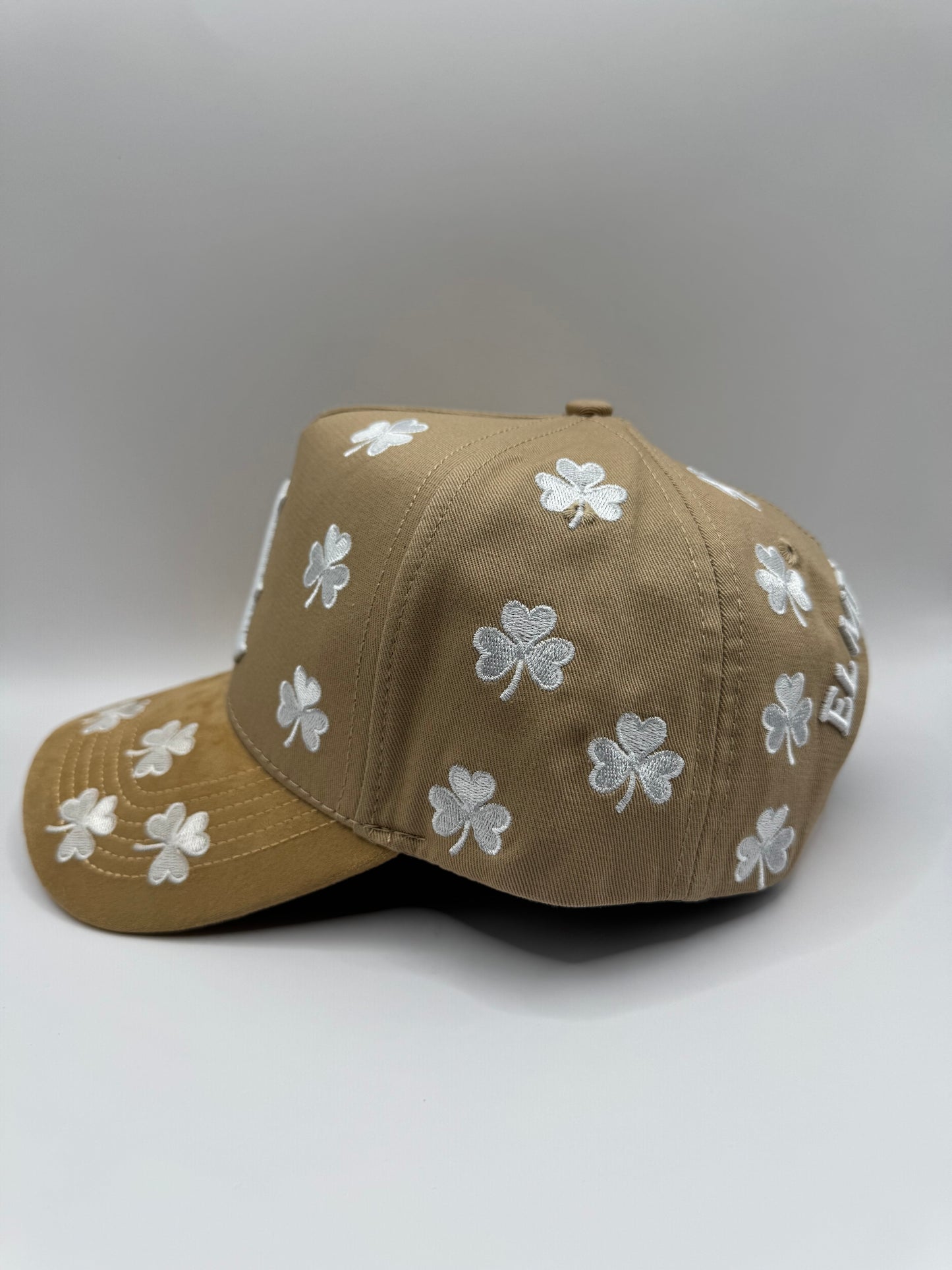 Beige LA Clover Hat