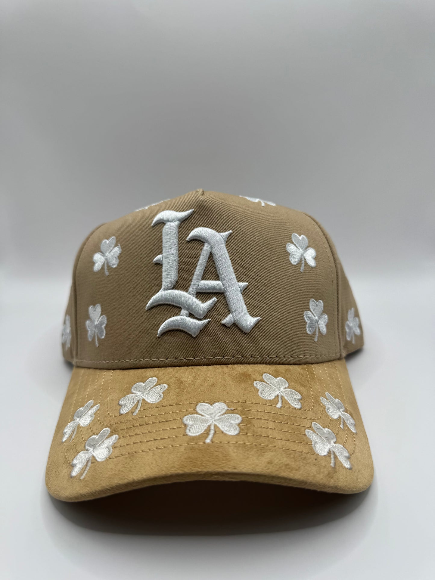 Beige LA Clover Hat