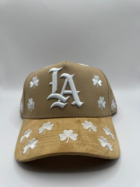 Beige LA Clover Hat